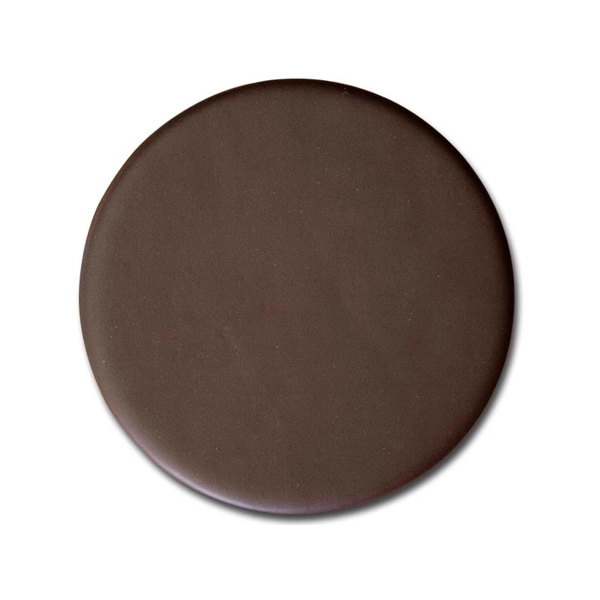 Chocolate brown coaster made of top-grain leather with a protective felt... from ASI 48125 Dacasso / DaCasso