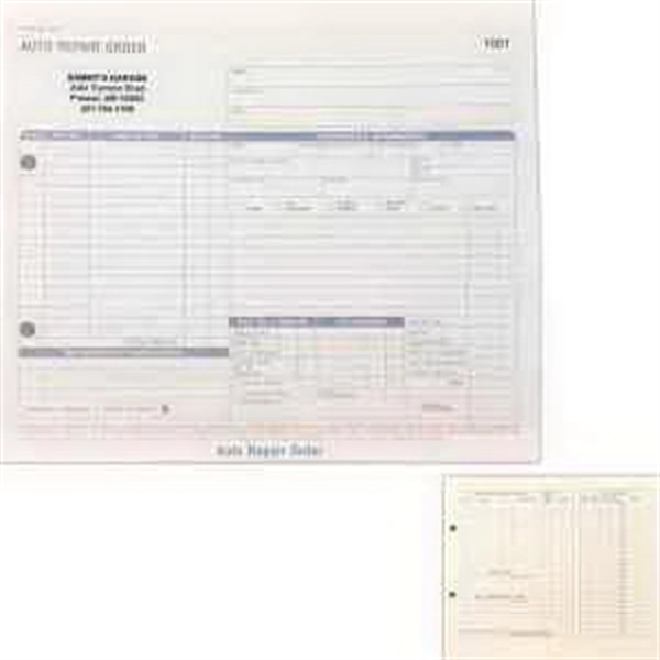 Repair order forms, auto or standard available.... from ASI 81500 Navitor Inc / Checks & Forms