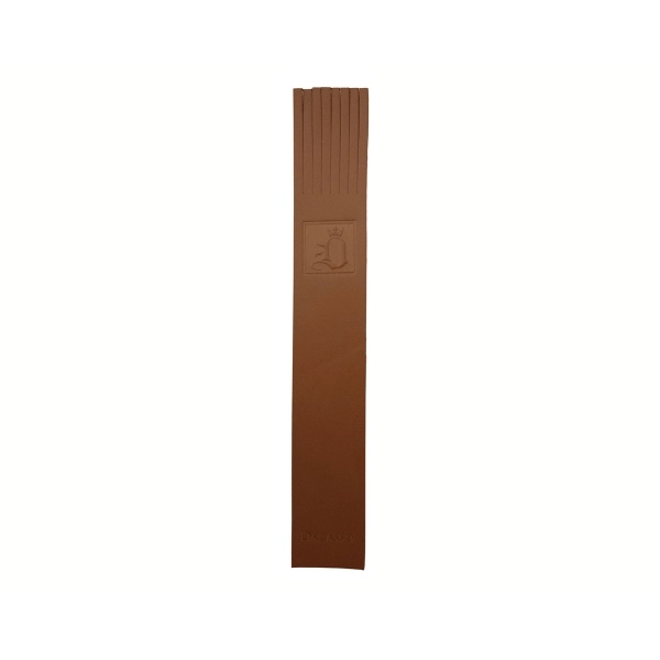 Custom classic bookmark made of brown leather with a tasseled top.... from ASI 48125 Dacasso / DaCasso