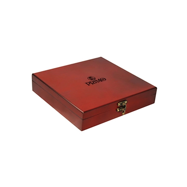 Poker game set packaged in black wooden box.... from ASI 40544 Binaco / Binaline