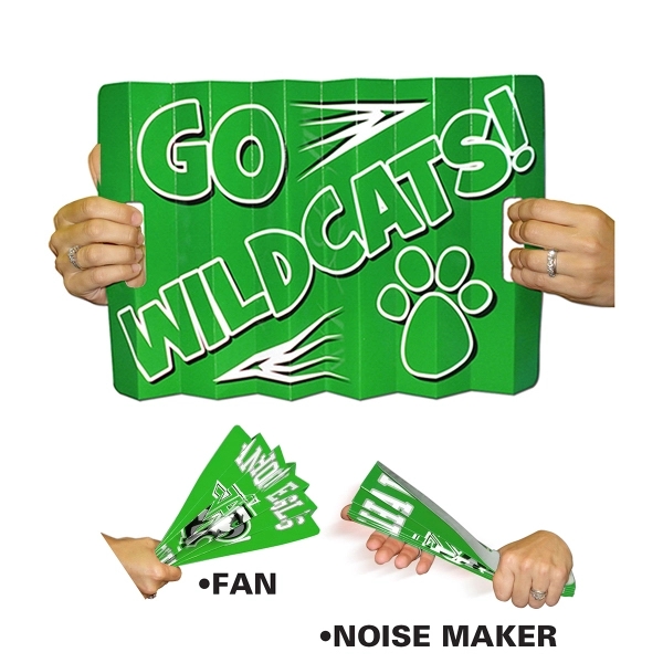 Digitally printed banner, noise maker and fan.... from ASI 67620 Lion Circle Corp / Lion/Circle