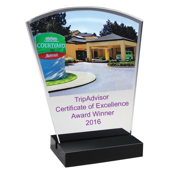 5 1/4" x 6 1/4" x 2 1/4" acrylic award with... from ASI 62660 Innovation Line