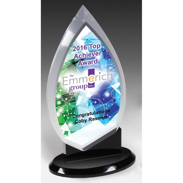 5 1/2" x 9 1/2" x 3 1/2" clear acrylic award... from ASI 62660 Innovation Line