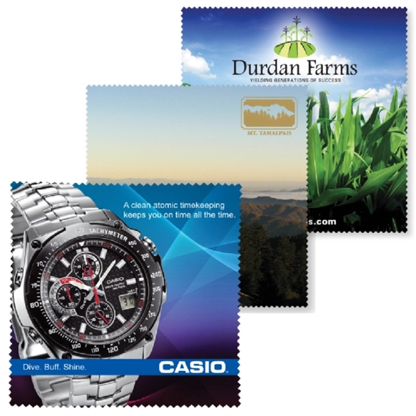 230 gsm Custom Imprinted Micro fiber cloth, 5.51" x 6.69" (14cm... from ASI 62635 Inno-Vative Solutions Grp LTD