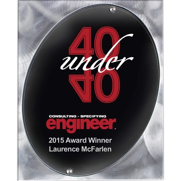 8" x 10" plaque in an oversized clear acrylic imprint panel... from ASI 62660 Innovation Line
