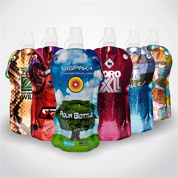 The reusable foldable water bottle.... from ASI 93987 Martini-Vispak Inc. / Insane Products Vispak