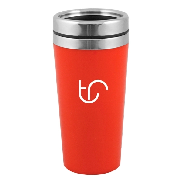 16oz. stainless steel interior tumbler with acrylic outer shell and slide... from ASI 40544 Binaco / Binaline