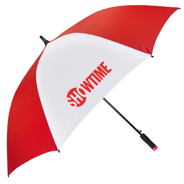 Automatic opening golf umbrella with 58" canopy arc, heavy duty construction... from ASI 89955 StrombergBrand / Stromberg Brand