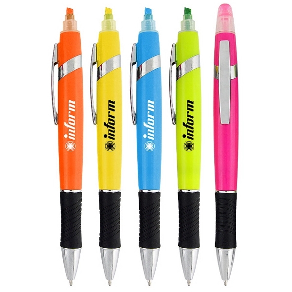 Pen/highlighter combination with black grip section.... from ASI 52387 Empire USA / Pens Line USA