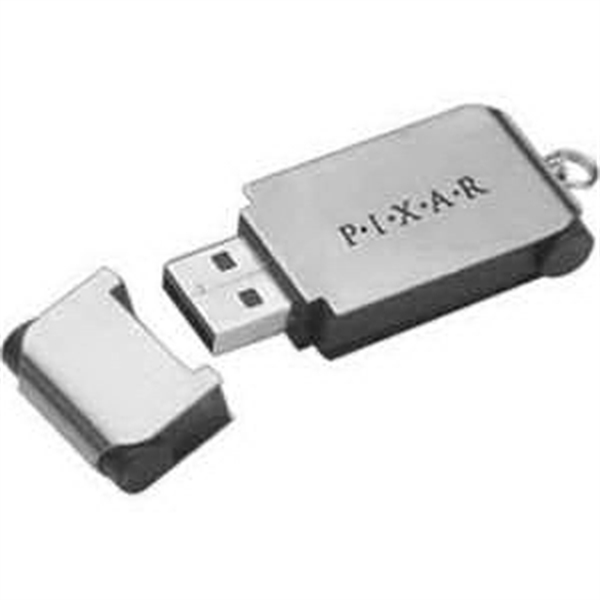 Tech USB flash drive measuring 2" x 3/4" with a keychain... from ASI 90859 Tempo Industries Inc / Tempoline
