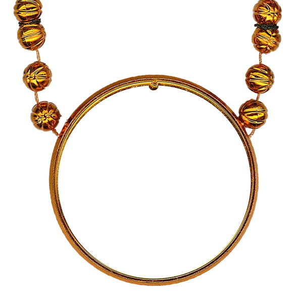 33" strand of 9mm basketball-shaped beads with 2.5" round ball-shaped medallion... from ASI 62677 iline PROMO (The Innovative Line) / iline PROMO (The Innovative Line)