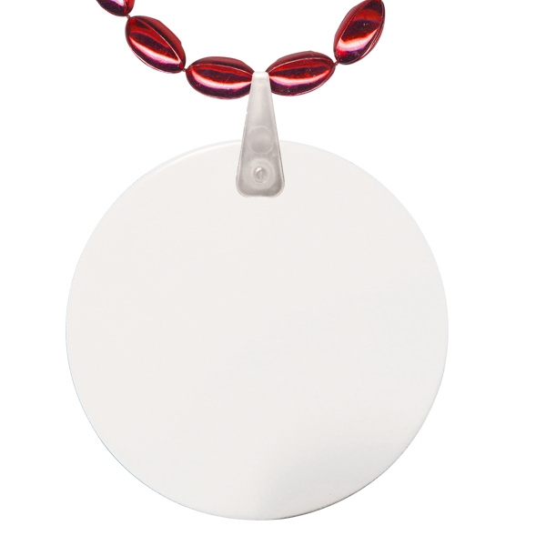 33" strand of 14mm x 8mm football-shaped Mardi Gras beads with... from ASI 62677 iline PROMO (The Innovative Line) / iline PROMO (The Innovative Line)