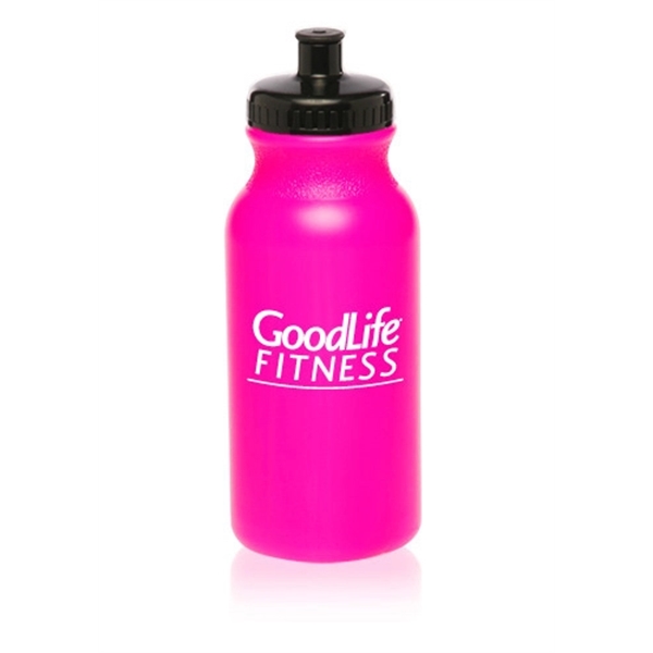 Water bottle made of high density polyethylene with ridged cap and... from ASI 39552 BEL Promo