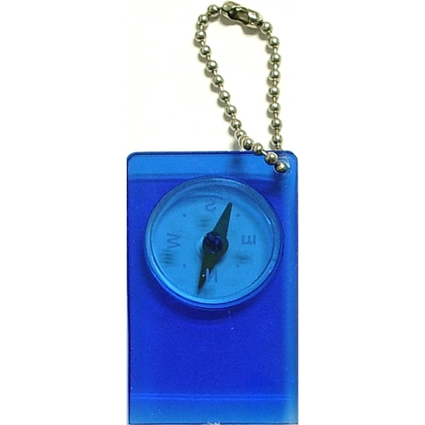 Compass keychain, with large imprint area on both sides.... from ASI 74585 Nu Promo International / Nu Promo Line