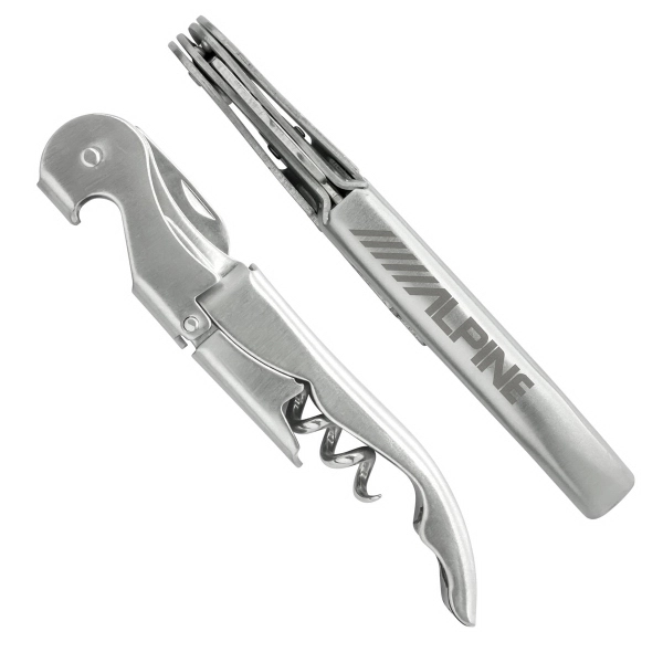 3 function wine opener features corkscrew, bottle opener and knife/foil cutter... from ASI 30112 ACE Products / Ace Line