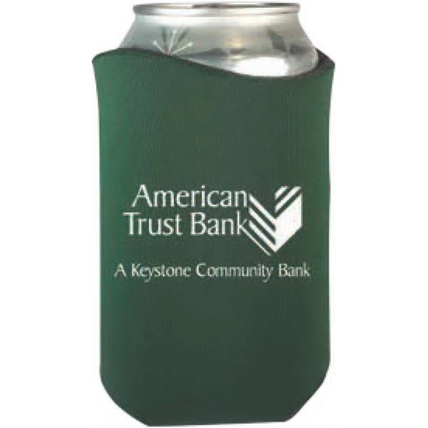 High-density scuba foam beverage holder with curved design and imprinted design... from ASI 61966 HPG / Best Promotions USA