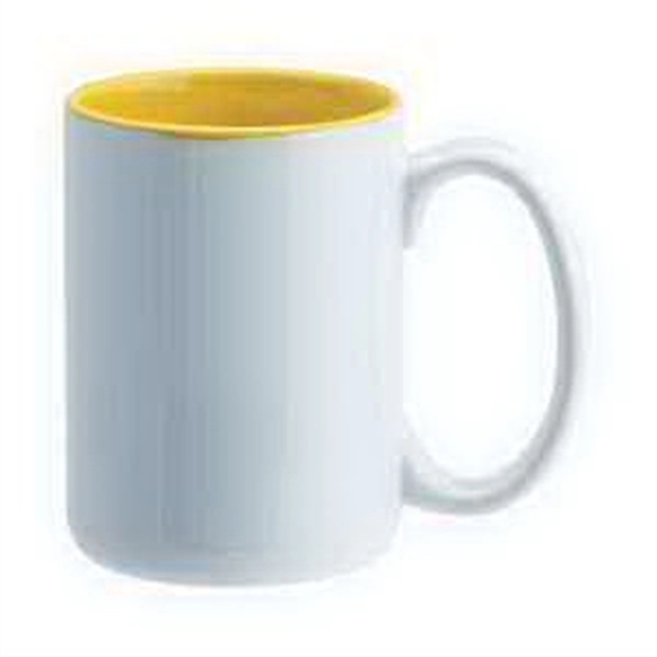 15 oz White and Color El Grande 2 tone Promotional Ceramic... from ASI 46573 Cooper & Clement Inc