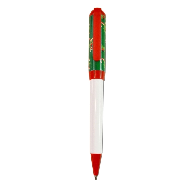 Twist action retractable pen with pre-decorated cap design... from ASI 58805 HPC Global