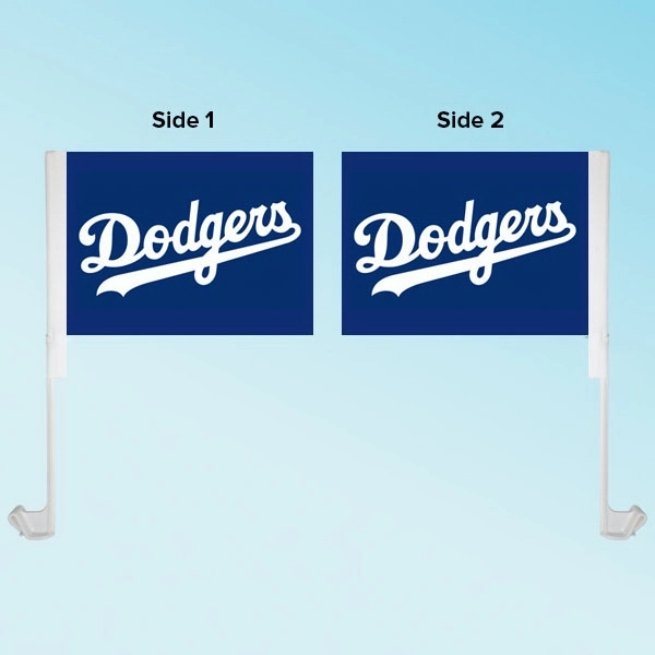 7.5" x 10.5" custom car window flag with double sided graphics.... from ASI 30442 Above & Beyond Advertising Products / PromoAdLine