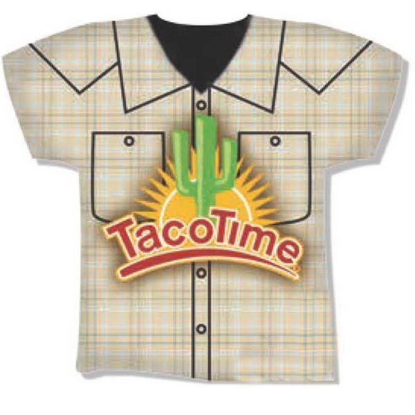 Shaped mousepad with jersey design. Add your full-color logo for a... from ASI 61966 HPG / Best Promotions USA