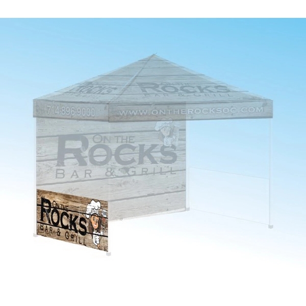 10 Foot Polyester Canopy Side Skirts Half Walls Full Digital Print... from ASI 30442 Above & Beyond Advertising Products / PromoAdLine