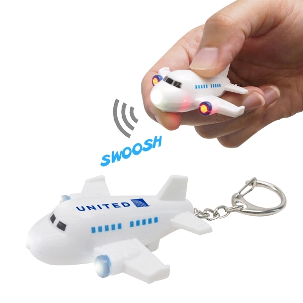 Miniature plastic Air Plane LED light keychain... from ASI 31517 Admart Products / Admart Line