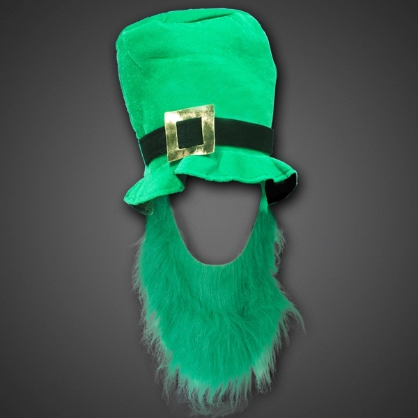 St. Patrick's Day top hat with attached green beard.... from ASI 42016 Brighter Promotions Inc