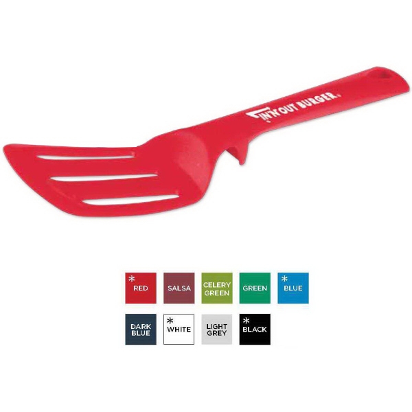 Pancake turner with exclusive design and nylon construction.... from ASI 52840 Evans Manufacturing / Evans