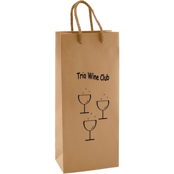 5.5" x 13" x 3.25" single bottle non-laminated Eurotote; made with... from ASI 75731 PWS / Pacific Western Sales/Cater Line