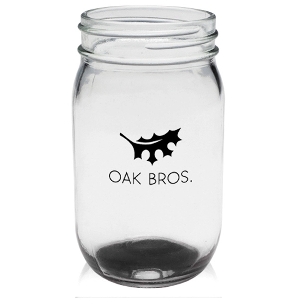 16 oz. Mason jar made of thick and durable glass, measuring... from ASI 39552 BEL Promo