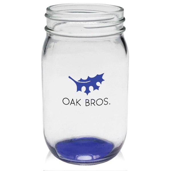 16 oz. Mason jar made of thick and durable glass, measuring... from ASI 39552 BEL Promo
