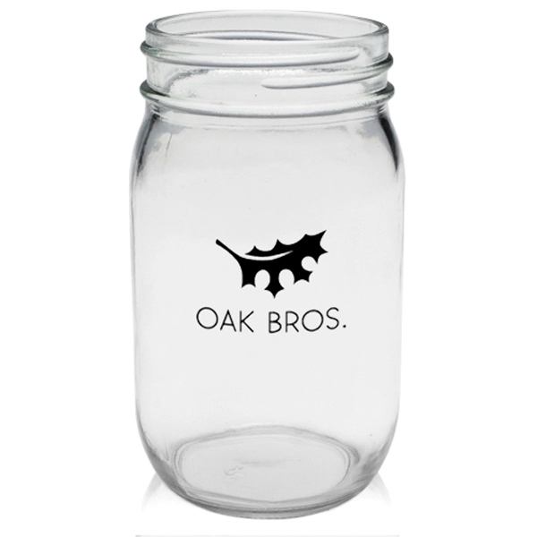 16 oz. Mason jar made of thick and durable glass, measuring... from ASI 39552 BEL Promo