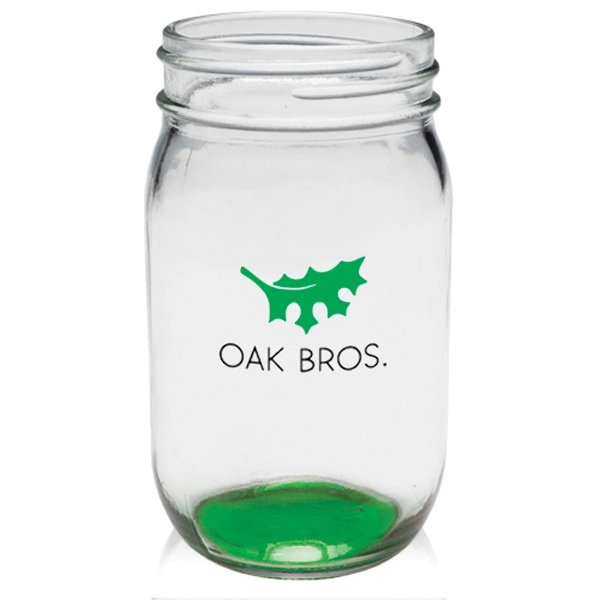 16 oz. Mason jar made of thick and durable glass, measuring... from ASI 39552 BEL Promo