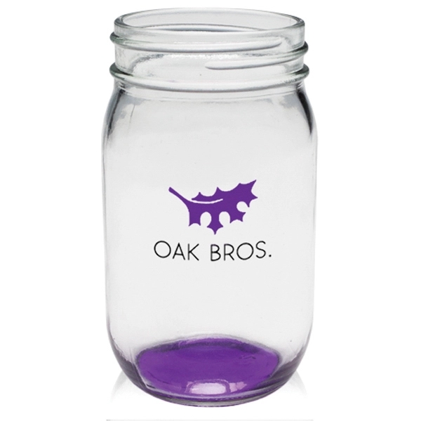 16 oz. Mason jar made of thick and durable glass, measuring... from ASI 39552 BEL Promo