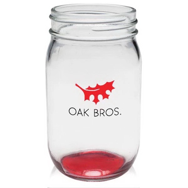 16 oz. Mason jar made of thick and durable glass, measuring... from ASI 39552 BEL Promo