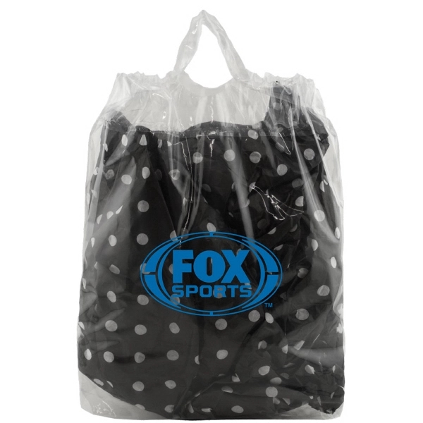 12" x 12" x 6" clear plastic reusable bag with pull... from ASI 75731 PWS / Pacific Western Sales/Cater Line