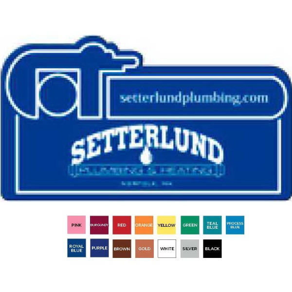 Magnet made of flexible 30 mil vinyl, available in an array... from ASI 52840 Evans Manufacturing / Evans