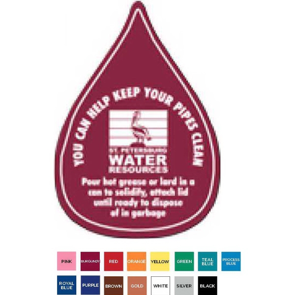 Magnet made of flexible 30 mil vinyl, available in an array... from ASI 52840 Evans Manufacturing / Evans