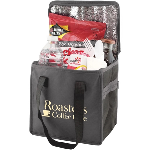 8" x 8.5" x 6" two-toned insulated lunch tote; includes business... from ASI 75731 PWS / Pacific Western Sales/PWS