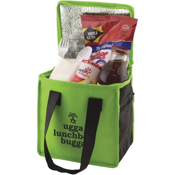 8" x 8.5" x 6" two-toned insulated lunch tote; includes business... from ASI 75731 PWS / Pacific Western Sales/PWS