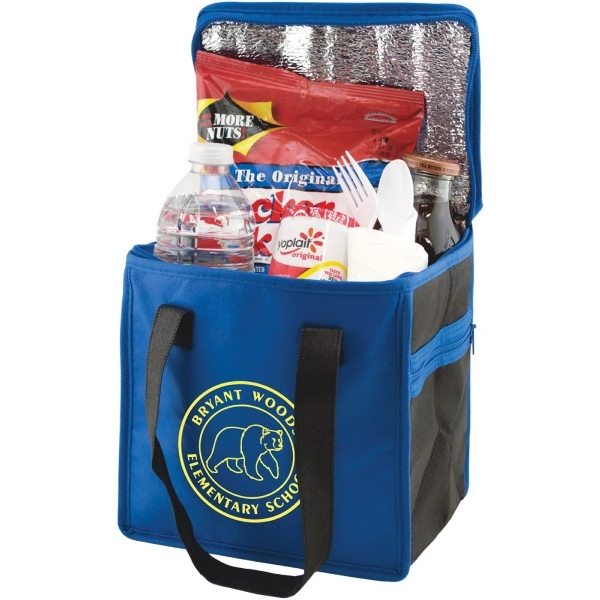 8" x 8.5" x 6" two-toned insulated lunch tote; includes business... from ASI 75731 PWS / Pacific Western Sales/PWS