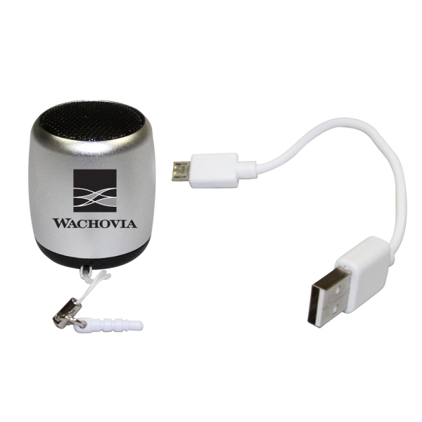 Ultra Mini "Phusic" Bluetooth Speaker/phone w/ Selfie Remote... from ASI 31570 Advantage Industries / AdVantage Line®