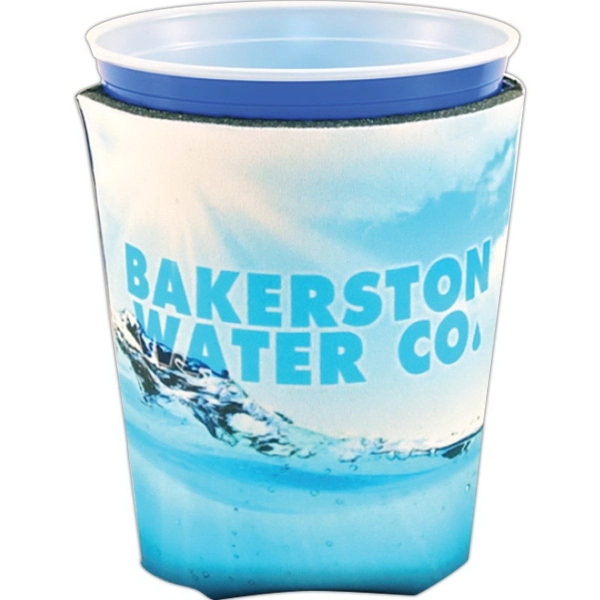 Insulated sleeve for 16 oz. plastic cups.... from ASI 56100 Gemini Ind Inc / Cool Color Line