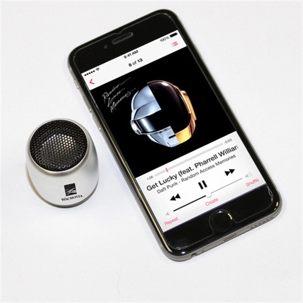 Ultra Mini "Phusic" Bluetooth Speaker/phone w/ Selfie Remote... from ASI 31570 Advantage Industries / AdVantage Line®