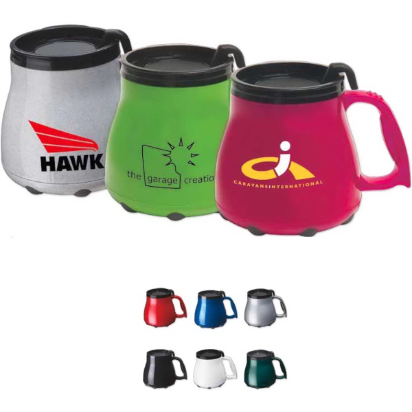16 oz travel mug with executive design.... from ASI 52840 Evans Manufacturing