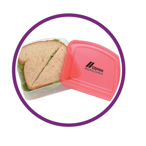 Polypropylene sandwich container.... from ASI 52840 Evans Manufacturing