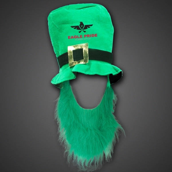 St. Patrick's Day top hat with attached green beard.... from ASI 42016 Brighter Promotions Inc