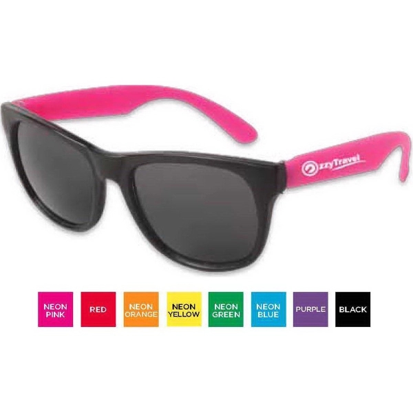 Sunglasses with ultraviolet protective lenses and black frames.... from ASI 52840 Evans Manufacturing