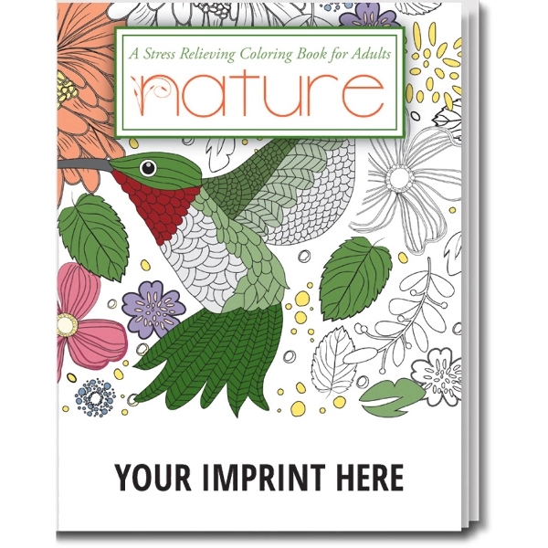 Stress Reliever: Nature Stress Relieving Coloring Book for Adults... from ASI 45815 Coloring Book Solutions / Coloring Book Solutions™ LivRite