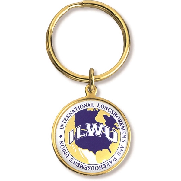 Sturdy keychain will present your logo with a digital full-color label... from ASI 40515 BILD Enterprises LLC